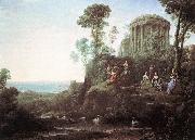Claude Lorrain Apollo and the Muses on Mount Helion oil painting on canvas
